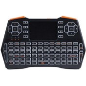 Resim 2.4g Mini Kablosuz Klavye Air Mouse Üç Renkli Arka Aydınlatmalı Klavye Dizüstü Tv Kutusu Tablet İçin 