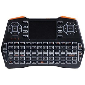 Resim 2.4g Mini Kablosuz Klavye Air Mouse Üç Renkli Arka Aydınlatmalı Klavye Dizüstü Tv Kutusu Tablet İçin 