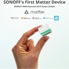 Resim MINIR4M Matter Akıllı Anahtar, 2 Yönlü Akıllı Anahtar, Wifi Duvar Anahtarı, Madde Protokolü Desteği, Ses Kontrolü, Alexa/google Home/ev Asistanı ile Uyumlu, 2400 W/10 A 