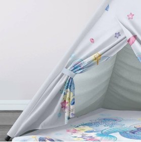 Resim instababyrooms Çocuk Oyun Çadırı Deniz Kızı Dijital Baskılı 