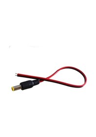 Resim Kablolu Enerji Soketi Power Jack Güç Konnektörü Siyah-kırmızı Erkek 
