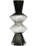 Resim Cam Oluklu Vazo Çok Renkli 