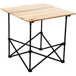 Resim Argeus 54026 Akordion Katlanabilir XL Ahşap Kamp ve Piknik Masası - Taşıma Çantalı 