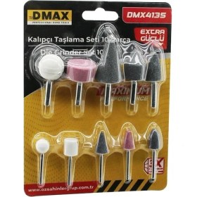 Resim 10 Pcs Kalıpcı Taşlama Seti Temizleme - Parlatma - Çapak Alma - Pas Sıyırma (3791) 