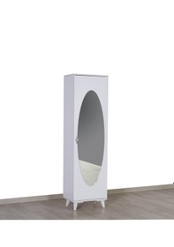 Resim Yön Portmano Ayakkabılık Ceviz - Beyaz 