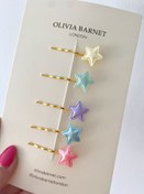 Resim Mini Macaron Stars Pin Set 