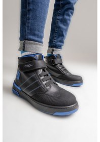 Resim Mnpc Erkek Çocuk Siyah Hakiki Deri Anatomik Günlük Bot 25k4b110582 Siyah 