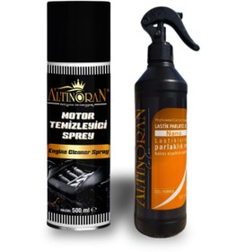Resim Altınoran Susuz Motor Temizleyici Sprey & Nano Lastik/Plastik Yenileyici Set - En İyi Parlaklık & Koruma 