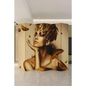 Resim Fupe Shop Kadın Çift Taraf Baskılı Dekoratif 6 Kanat Paravan Oda Bölme 222153 