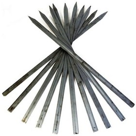 Resim Adana Kebap Şişi Urfa Şişi Silme Demir 10 Adet Genişlik 2 Cm 3 Mm 