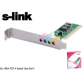Resim S-Link Sl-48A Pcı 4 Kanal Ses Kart 