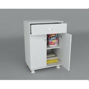 Resim Lake Set Altı Banyo Mutfak Kiler Dolabı Çekmeceli Beyaz Demonte 