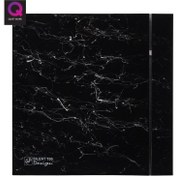 Resim Dekoratif Siyah Mermer Havalandırma Fanı Marble Black Silent 100 Cz Design Ultra Sessiz Banyo Wc Aspiratörü Soler Palau Estetik Dizayn 