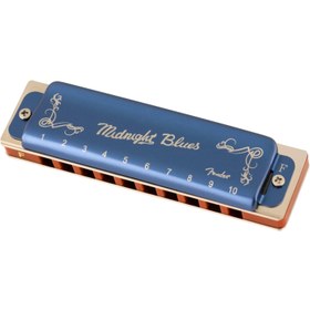 Resim Fender Midnight Blues Harmonica Mızıka - F (Fa) 