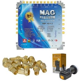 Resim Mag Platinum 10-12 Sonlu Uydu Santrali+T&Smart Santral Lnb'si 