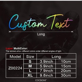 Resim Cloud011 Özel Yazı Fontları 3lü Yapışkan Çıkartma Motosiklet Kaskı Su Geçirmez Multicolor 