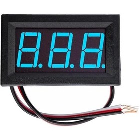 Resim Dc 0-30v Digital Mavi Voltmetre 0.56 İnch 3 Telli Panel Tip 