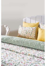 Resim Rivaistanbul Botanical Çift Kişilik Nevresimli Pike Takımı - 7 Parça Çeyiz Seti Yeşil 