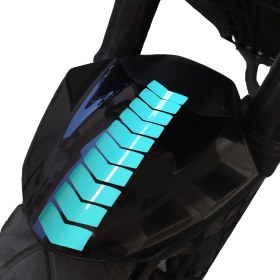Resim Çınar Extreme Ok Tasarımlı Nane Yeşili Çamurluk Kask Sticker Çınar Extreme 