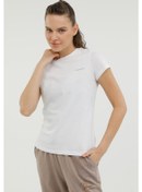 Resim Lumberjack W-Ct122 Basıc C Neck T-Sh Beyaz Kadın Kısa Kol T-Shirt 