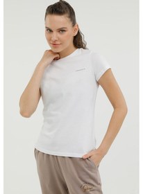 Resim Lumberjack W-Ct122 Basıc C Neck T-Sh Beyaz Kadın Kısa Kol T-Shirt 