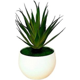 Resim 1 Set Yapay Çiçek Göz Alıcı, Sarkmayan Plastik Simüle Saksı Bitkileri Ev İçin 