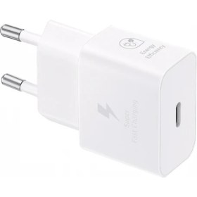 Resim Samsung EP-T2510X TypeC Hızlı Şarj Aleti (25W) - Beyaz 