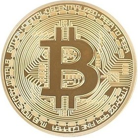Resim Büro Ev Ofis Hediyesi İçin Dekotratif Metal Para Tipi Bitcoin Sikkesi 