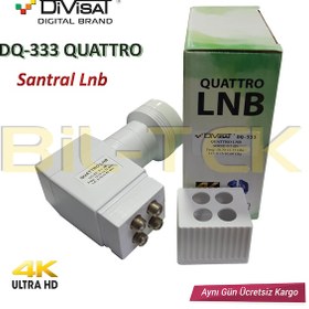 Resim Divisat Dq-333 Quattro Santral Lnb + 4 Adet Sıkmalı F Konnektor 