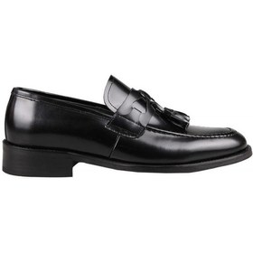 Resim Fosco 2022 Hakiki Deri Siyah Rugan Erkek Günlük Ayakkabı 001 