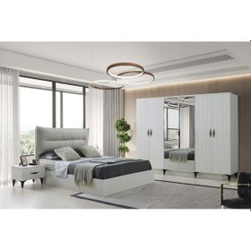 Resim Ladin Mdf Yatak Odası Takımı 