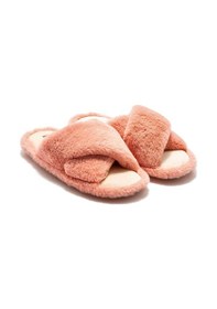 Resim Twigy Çapraz Peluş Kadın Ev Terliği Pembe 36/41 CC0184 Pembe 