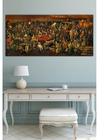Resim Dante Discussing The Divine Comedy With Dante Kanvas Tablo 145 x 80 