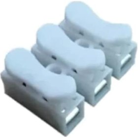 Resim Vidasız Yaylı Klemens 3'lü 3 Pinli Yaylı Klemens 50 Adet 