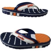 Resim Calx Ca013-020 Erkek Lacivert Turuncu Parmak Arası Masaj Tabanlı Günlük Yürüyüş Terlik 