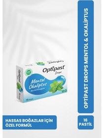 Resim Optipast Drops Mentol & Okaliptus 16 Pastil 