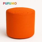 Resim Pufumo Yuvarlak Ayak Ucu Pufu Turuncu 