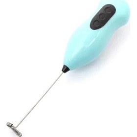 Resim Ulbay Ulbay Turkuaz Pilli Metal Çırpıcı Mini Mixer Kahve/süt Köpürtücü 