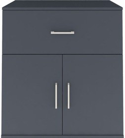 Resim Hyperion Şifonyer Tek Raflı Tek Çekmeceli 2 Kapaklı 88x44x106 Antrasit-antrasit Antrasit 