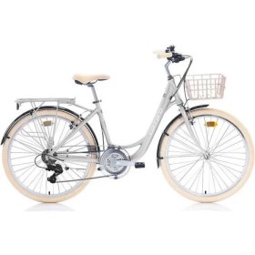 Resim Carraro 26J Carraro Juliet Şehir Bisikleti - Mat Gri Krom Krem - 43 