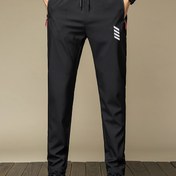 Resim Erkek Casual Koşu Pantolonu - Hafif, Hızlı Kuruyan, Çok Fonksiyonlu, Fermuar Detayları, Şık Baskı, İdeal Hediye, Normal Beden, Açık Hava Sporları ve Günlük Giyim için Mükemmel, Tatil Hediyeleri olarak da Kullanılabilir, Koşu Pantolonu 