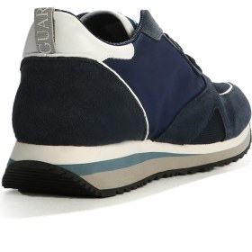 Resim ALBERTO GUARDIANI Erkek Lacivert Wen Kalın Tabanlı Bağcıklı Süet Deri Sneaker G03m100033 