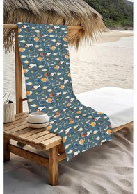 Resim Dijital Baskı Plaj Deniz Havlusu Balık Desenli Peştamal Hvl0070 Renkli 