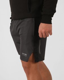Resim NTB Unisex Şort Çizgili Desen Detaylı Charcoal Color - S 