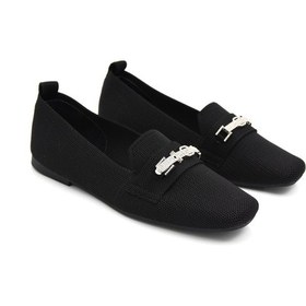 Resim Kindep Triko Günlük Kadın Babet Siyah Siyah 