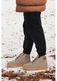 Resim Kiko Kids Homer Fermuarlı Erkek Çocuk Günlük Bot Ayakkabı Kum 