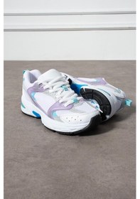 Resim Unisex Beyaz Spor Ayakkabı Mavi 