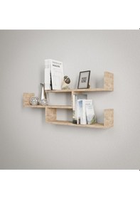 Resim Moobs Home Dekoratif Duvar Rafı Atlantik Çam 