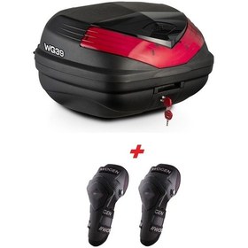 Resim Wogen Wg39 Basic Arka Çanta 39 Litre Siyah + Karbon Dizlik Hedi Siyah 