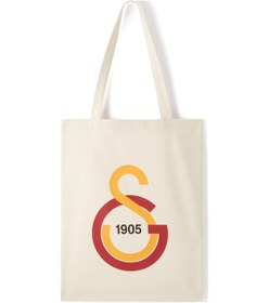 Resim Gsstore Galatasaray 1905 Baskılı Gabardin Bez Torba Çanta 35 40cm U251331 Ekru 